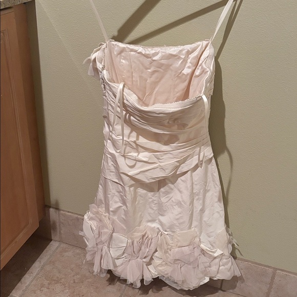 BCBGMaxAzria strapless Off White Dress - Picture 7 of 13